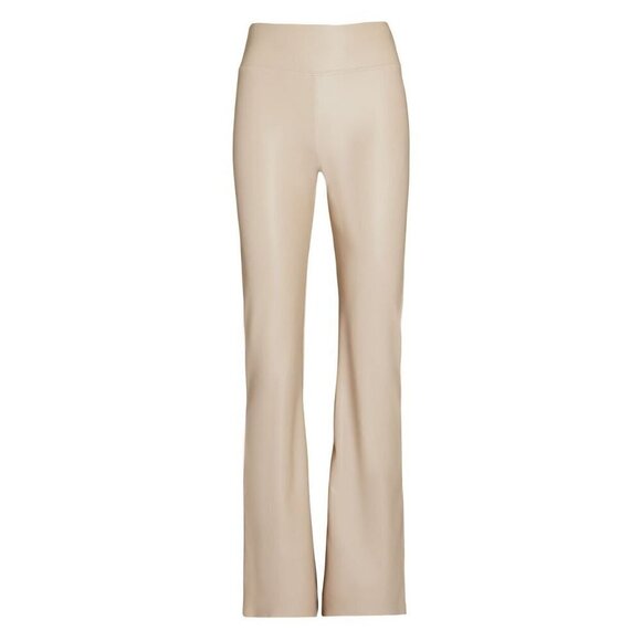 ENZA COSTA Matte Vegan Leather Bootcut Legging in Putty 0/XS Womens Faux Leather - Picture 13 of 16